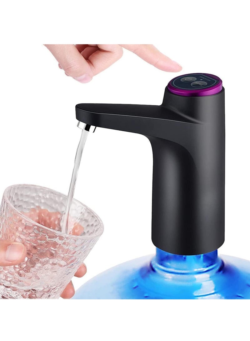 Water Bottle Pump USB Charging Portable Electric Water Pump Double Button Portable Water Dispenser Electric Water Dispenser Pump For Universal 2-5 Gallon Bottle, For Indoor u0026 Outdoor - Image 1