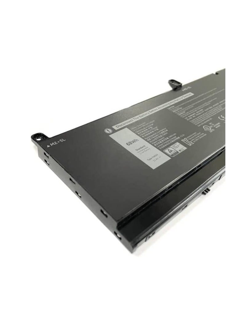 Terabyte بطارية بديلة 11.4 فولت 68 واط ساعة 68ND3 CR72X G5FJ8 J0VNR CR72X 17C06 لجهاز Dell Precision 7550 7560 7750 7760 محطة عمل محمولة - Image 4