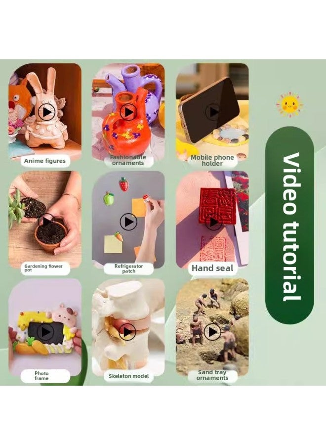 Deli YC125 Clay Clay Accessories Clay Clay Stone Plastic Handmade Homemade Clay Clay Hand Made Homemade Clay DIY-Specifications:YC125-B_500 Grams Of Russet Stone Clay - Image 4