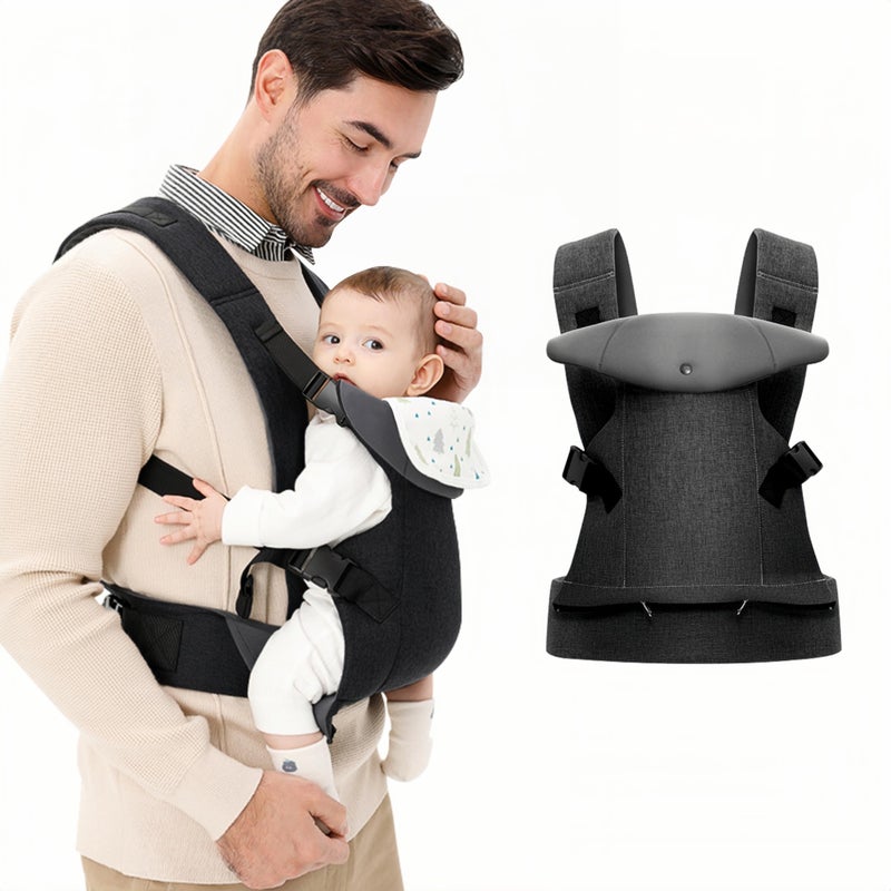 IULONEE 4in1 Carrier Adjustable Baby Sling Newborn to Toddler Ergonomic Hipseat Baby Convertible Backpack Lightweight Breathable Child Carrier Ideal for HandsFree Parenting