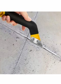 SYOSI Grout Scraping Rake Tool, Tile Grout Hand Saw Angled Grout Clean Remover with 6 Pcs Blades Replacement for Tile Cleaning  - Image 5