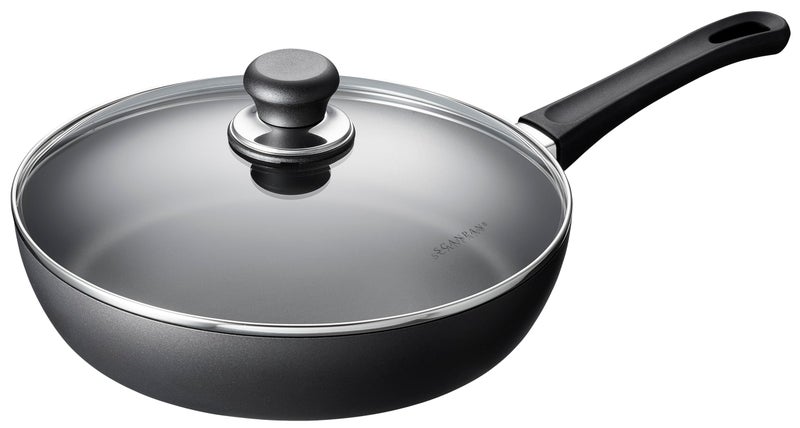 Scanpan Classic 3.25 quarts (11 inch) Nonstick Saute Pan with Lid â€“ Compatible with Gas and Electric Stovetops, Metal Utensil Safe, Oven Safe to 500Â°F, Dishwasher Safe - Image 1