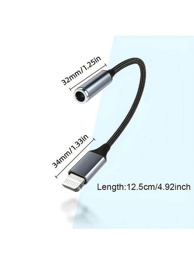 1pc Lightning to 3 5mm Audio Converter for iPhone 7 8 X XS 11 12 13 14 Pro Max AUX - Image 3