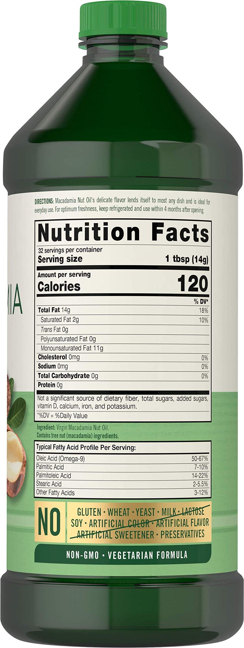 Carlyle Macadamia Nut Oil | 3 x 16 oz Bottles | Premium Cold Pressed | Food Grade | Vegetarian, Non-GMO, Gluten Free | Virgin Oil | Safe for Cooking, Great for Hair and Skin - Image 2