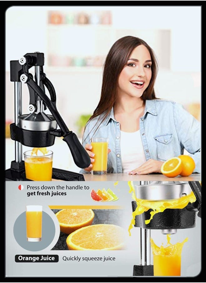 Toshionics - Professional Manual Metal Furit Citrus Juicer Lemon Hand Squeezer Lime Orange Pomegranate Grapefruit Fresh Healthy Juice Presser Extractor without Seeds Juicing Machine For Commercial And Household - Image 1