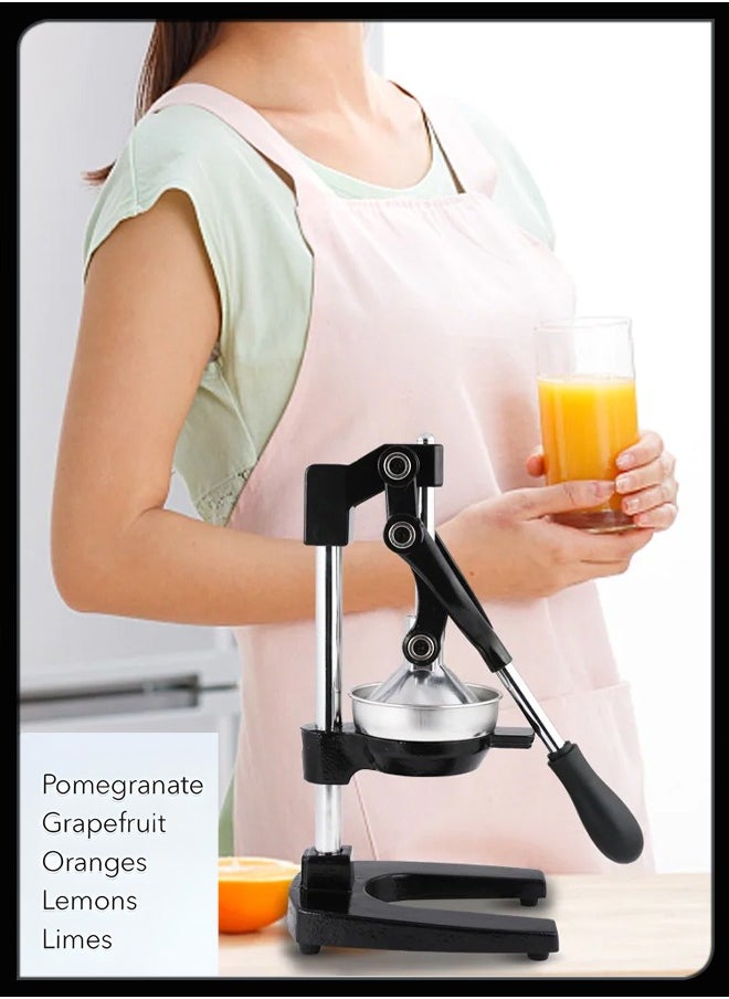 Toshionics - Professional Manual Metal Furit Citrus Juicer Lemon Hand Squeezer Lime Orange Pomegranate Grapefruit Fresh Healthy Juice Presser Extractor without Seeds Juicing Machine For Commercial And Household - Image 1