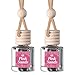 CE Craft Co Hanging Car Air Freshener Diffuser 2 Pack Long Lasting Fragrance Oil Car Freshener Glass Bottle Auto Air Freshener Made in USA Pink Sands - Image 2