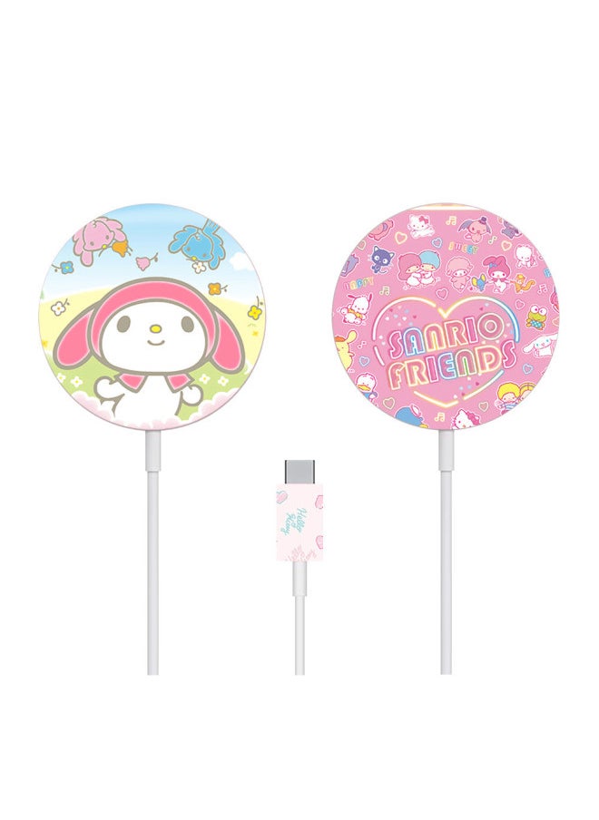 Generic - Applicable To For Apple MagSafe Charger Stickers Cartoon 12 Mobile Phone Magnetic Wireless Charging Scratch-resistant Film-Color:Note No. - Image 1