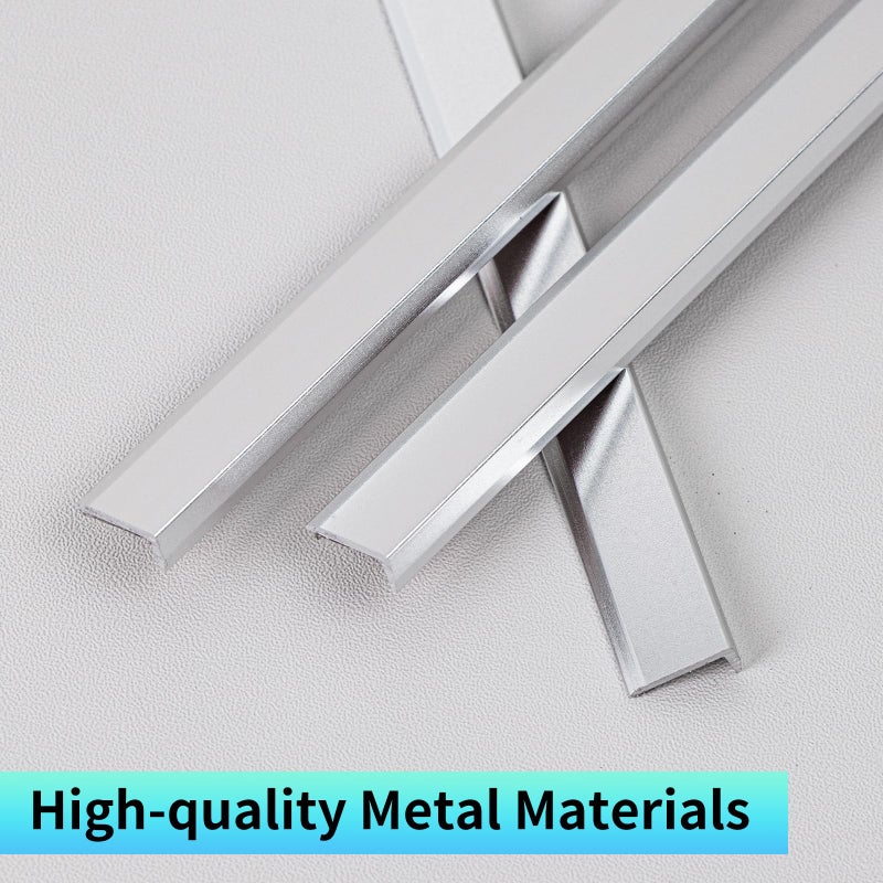 SELECT LIGHTING Peel and Stick Metal Edge for Hexagon Tiles (Brushed Nickel,10 Piece) - Image 3