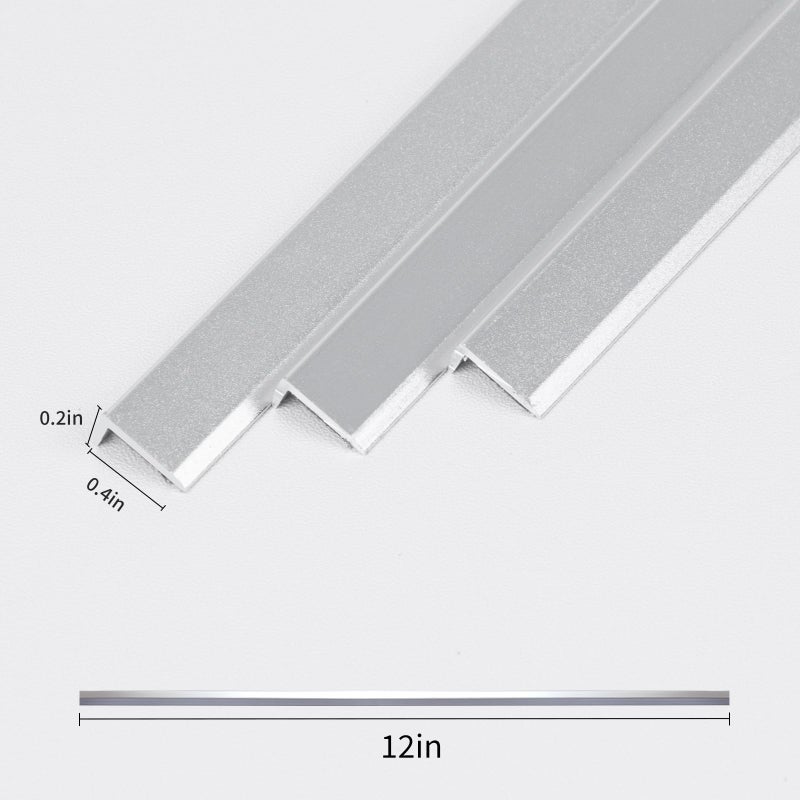 SELECT LIGHTING Peel and Stick Metal Edge for Hexagon Tiles (Brushed Nickel,10 Piece) - Image 4