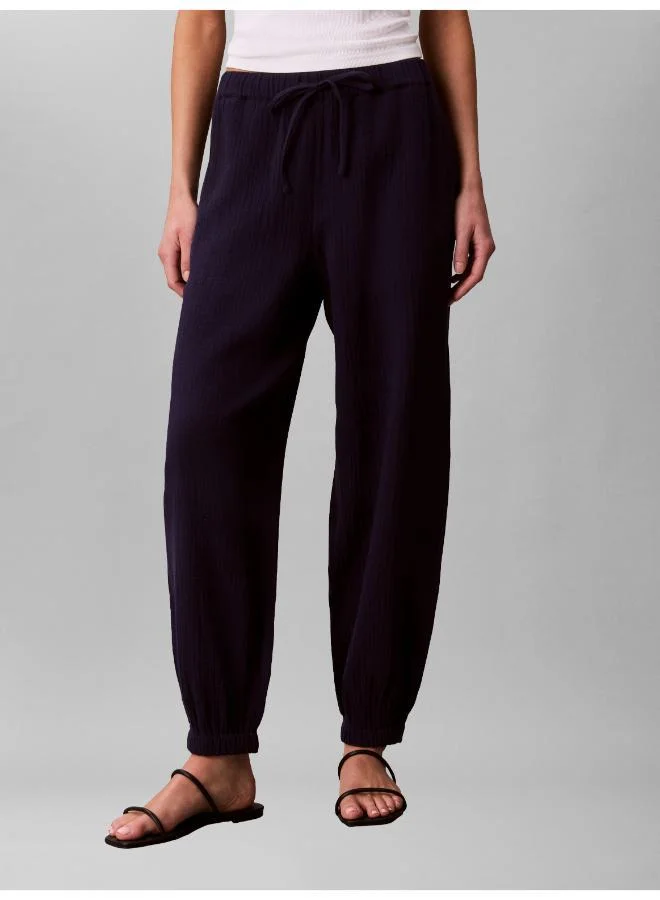 Calvin Klein Jeans Double Gauze Cuffed Leg Trousers