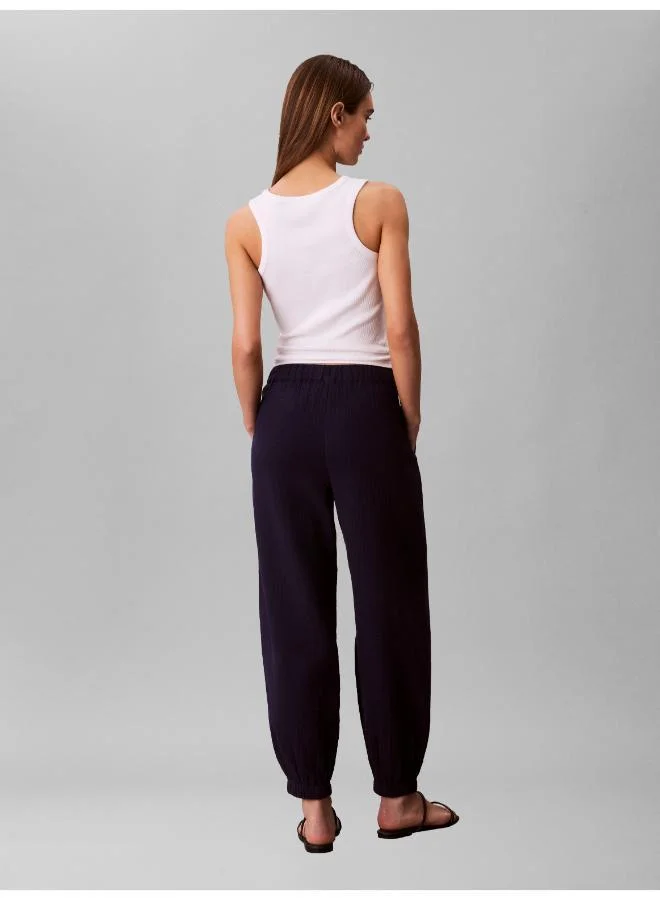 Calvin Klein Jeans Double Gauze Cuffed Leg Trousers