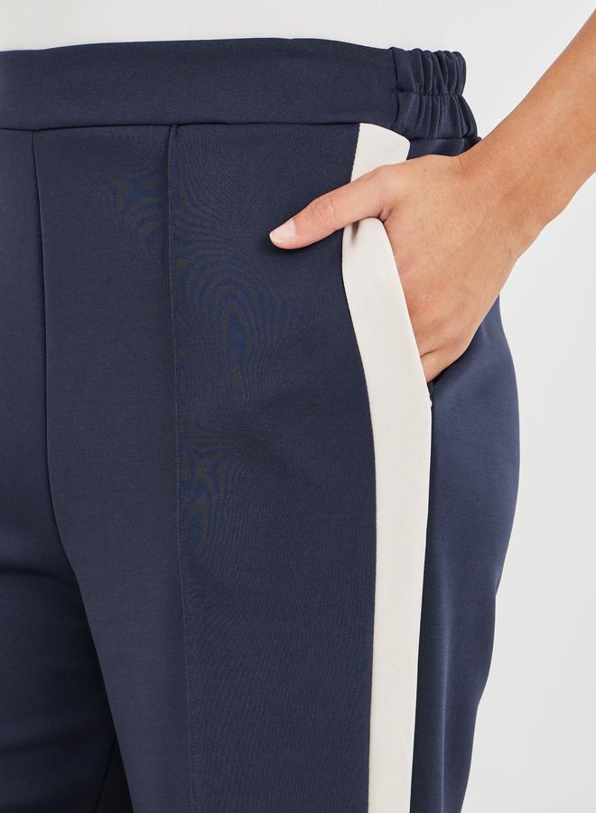 Styli Scuba Wide Leg Joggers with Side Seam Panel - Image 3