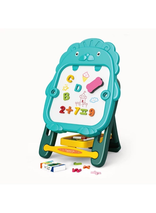 Double-Sided Educational Board for Kids (Magnetic + Chalkboard) - Image 1