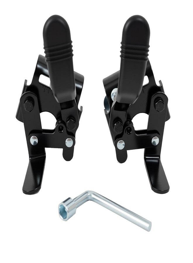 Migeek Wheelchair brakes, Universal Brake, Replacement Parts, One-Handed Operation, Suitable For Most Manual Wheelchairs (1 Pair, Black) - Image 1