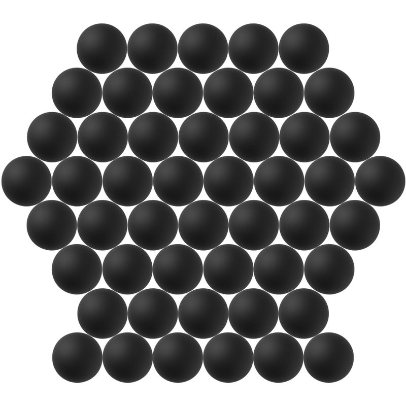 Jedulin Assorted 40MM Multi-Color Plastic Balls for Beer Pong, Arts, Crafts & Party Decoration (50pcs-Black) - Image 5