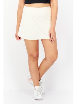 Adidas Women Sportswear Fit Training Skirt, Beige  - Image 1