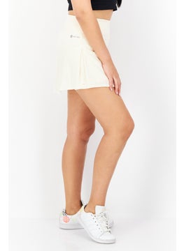 Adidas Women Sportswear Fit Training Skirt, Beige  - Image 3