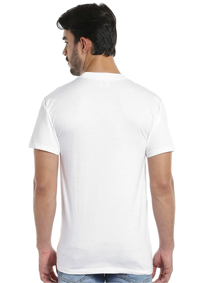 BYC  MEN'S O-NECK COTTON T-SHIRT (PACK OF 3) - WHITE for Men | Best Price UAE