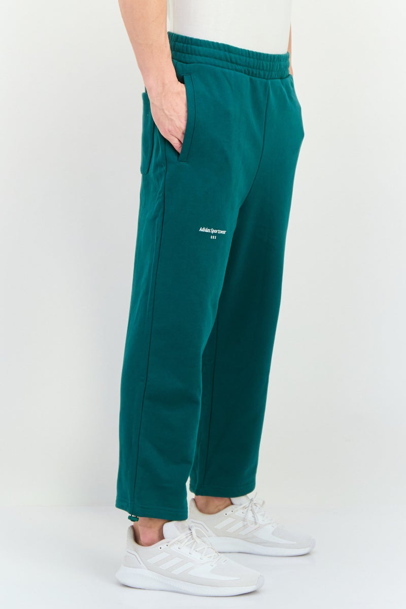 Adidas Men Sportswear Fit Outdoor Sweatpants, Green - Image 3