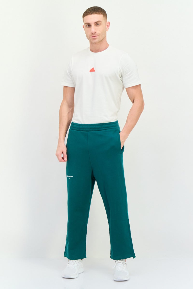 Adidas Men Sportswear Fit Outdoor Sweatpants, Green - Image 4