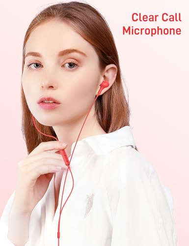 iMangoo for Apple USB C Wired Headphones, Hi-Fi Sound Corded Earbuds, Ergonomic Small in Ear Buds for iPhone 17 Pro Max/17e/16 Plus/16e/15, for Samsung S26/S25 Ultra/for Pixel Type C Earphones Red - Image 5