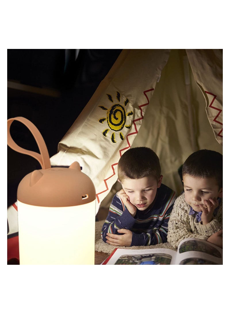 Night Lights for Kids Room, LED Tent Lantern Portable 3000K Eye-Caring Rechargeable Camping Battery Powered, Bedroom Lighting (Pink) - Image 5