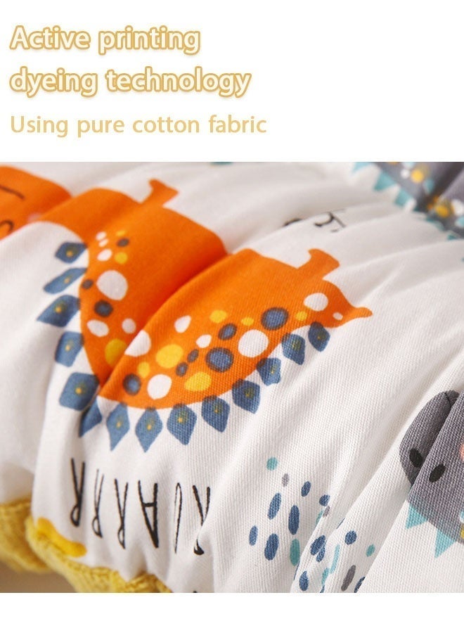 Baby Pillow, 1/2 Pcs Cotton Soothing Touch Granular Velvet Pillow, Pure Cotton Pillow Core, Baby Nap Pillow, Cartoon Print Pattern, Active Printing And Dyeing Process, Removable And Washable - Image 4