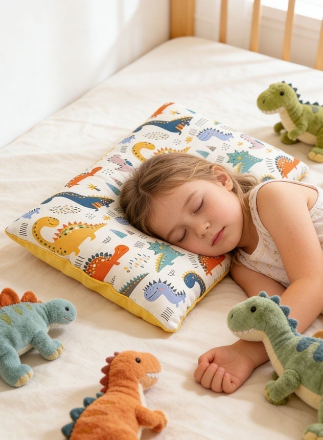 Baby Pillow, 1/2 Pcs Cotton Soothing Touch Granular Velvet Pillow, Pure Cotton Pillow Core, Baby Nap Pillow, Cartoon Print Pattern, Active Printing And Dyeing Process, Removable And Washable - Image 3