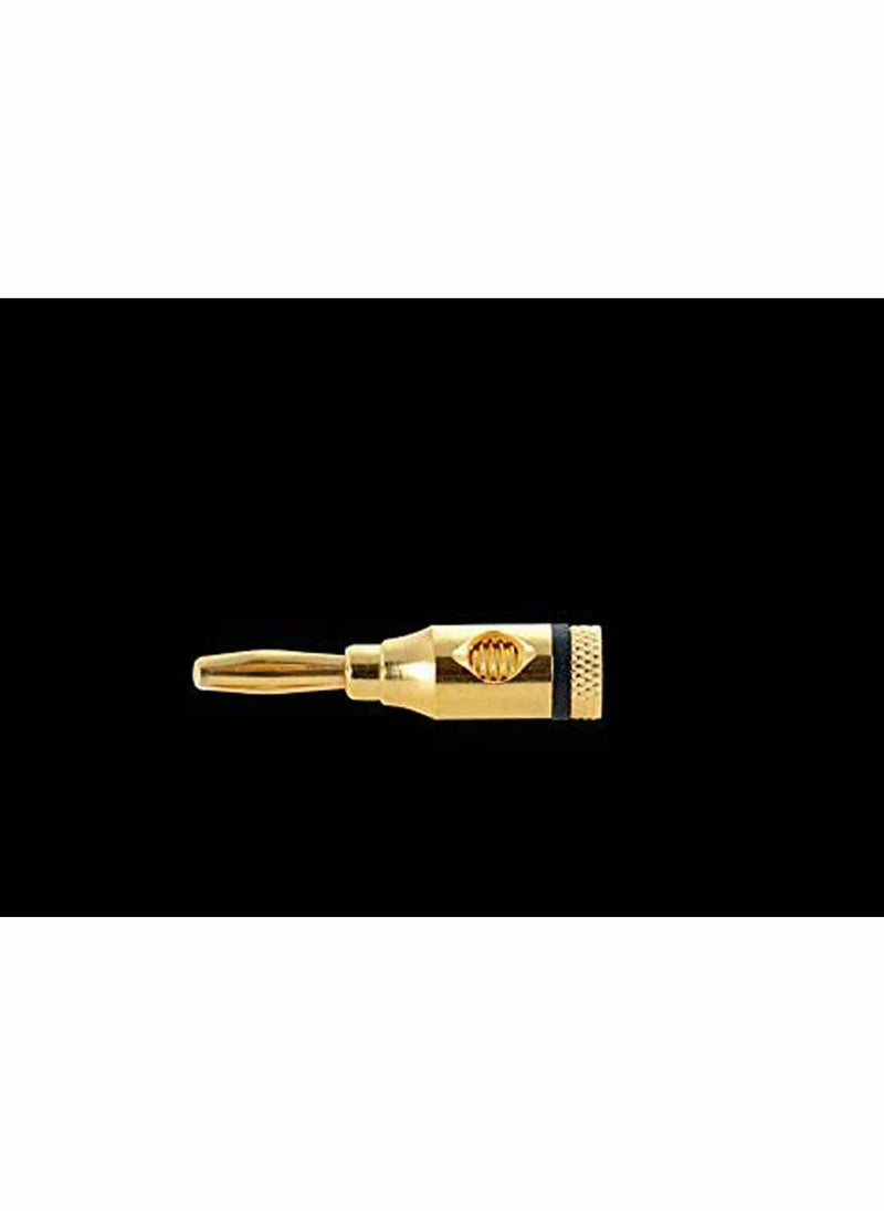 KASTWAVE - Banana Plugs 6 Pairs, Closed Screw 24K Gold Plated Banana Speaker Plug Connectors - Image 1