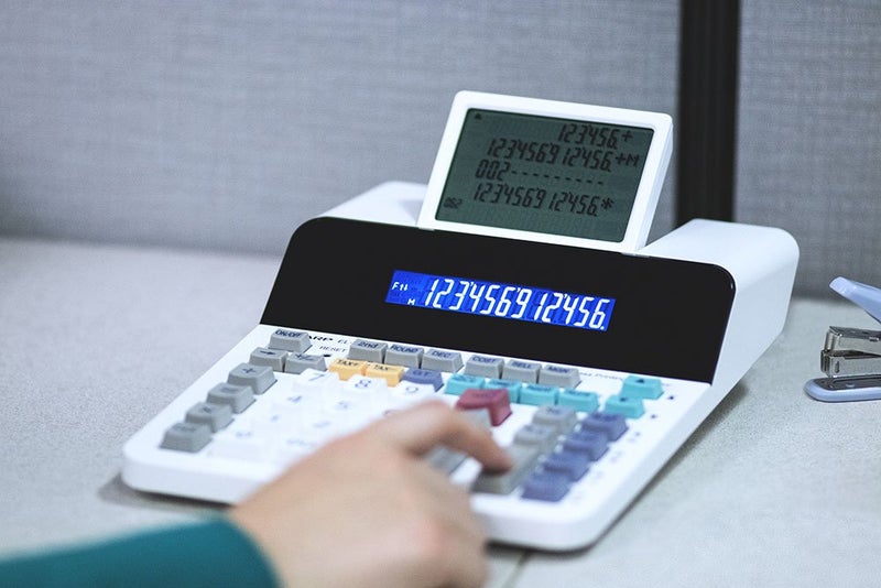 Sharp EL-1901 Paperless Printing Calculator with Check and Correct, 12-Digit LCD Primary Display, Functions the Same as a Printing Calculator/Adding Machine with Scrolling LCD Display Instead of Paper - Image 4