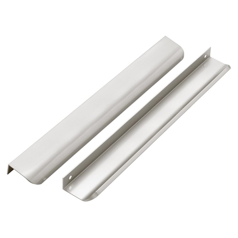 Ravinte 10 Pack Cabinet Handles Finger Edge Pulls 300mm118 inch Silver Drawer Edge Pulls Brushed Nickel Finger Pulls for Cabinets Concealed Handles - Image 2
