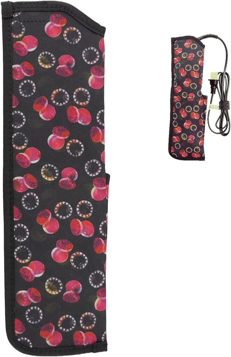 JYfeel Heat Resistant Hair Tools Travel BagCurling Iron Travel CaseFlat Iron Storage OrganizerHeatResistant Travel Case for Hair StraightenersCurling IronsWandsAccessories