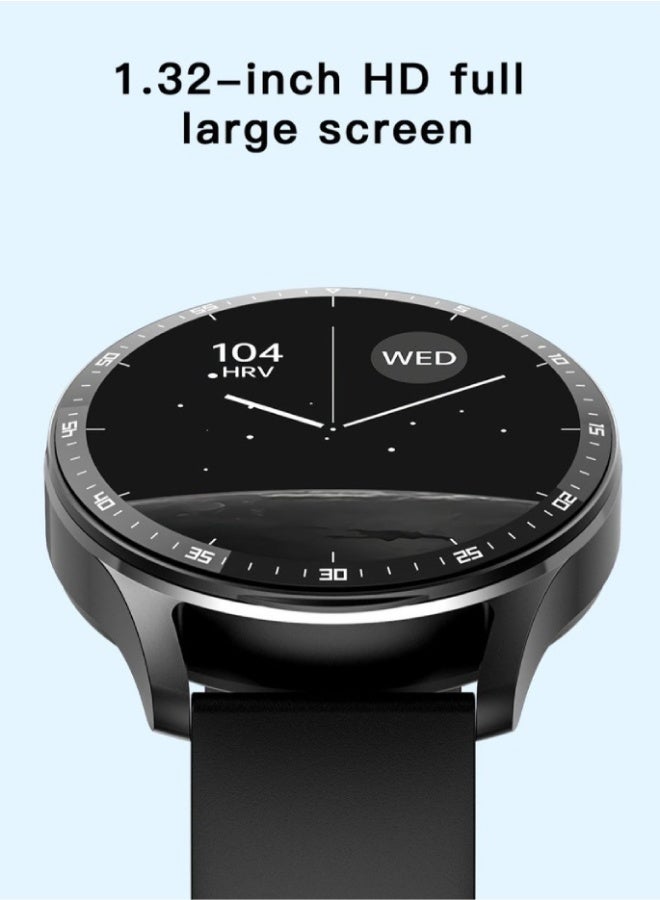 AROAQ X7 TWS Smart Watch with 1.32" AMOLED Display, Bluetooth Calling, Wireless Earbuds, Heart Rate & Sleep Monitor, Multi-Sport Modes, Waterproof - Black - Image 3