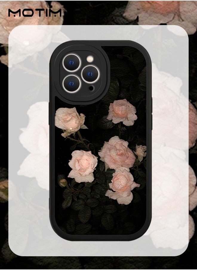 Motim iPhone 14 Pro Max Protective Case, Vintage Flower Pattern Phone Case, Soft Silicone Shockproof Scratch-resistant Full Protective Cover, Girls Women Slim Case Cover  - Image 5