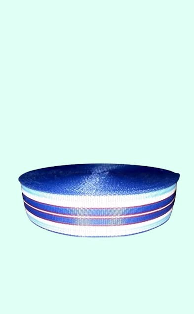 BASRAH NIWAR 2" inches Nylon niwar roll,niwar patta, niwar Tape for khat, khatiya, charpai, Bed, Chair,Folding Size.(3.Feet x 6Feet),1kg (Blue) - Image 2