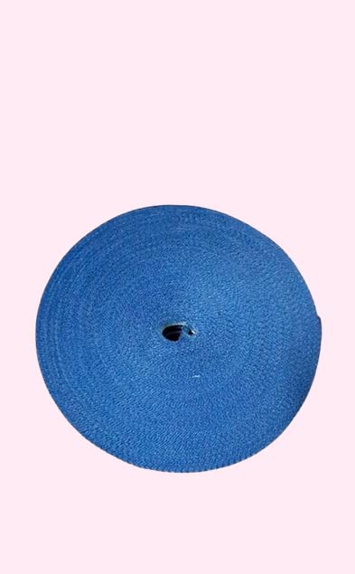 BASRAH NIWAR 2" inches Nylon niwar roll,niwar patta, niwar Tape for khat, khatiya, charpai, Bed, Chair,Folding Size.(3.Feet x 6Feet),1kg (Blue) - Image 3