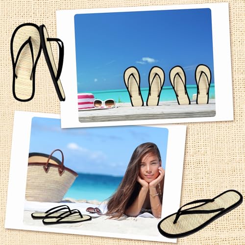Cozypower Women's Bamboo Flip Flop Non Slip Lightweight Indoor Summer Beach Sandals Woven Straw Bamboo Slippers (Us Size 7) - Image 5