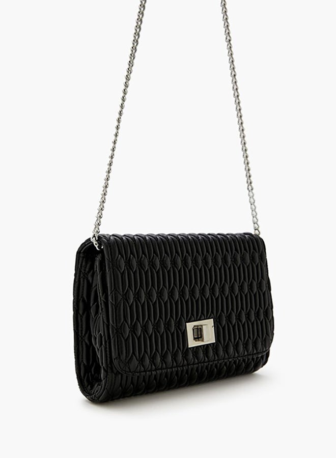 FOREVER 21 Quilted Flap Top Crossbody Bag - Image 2