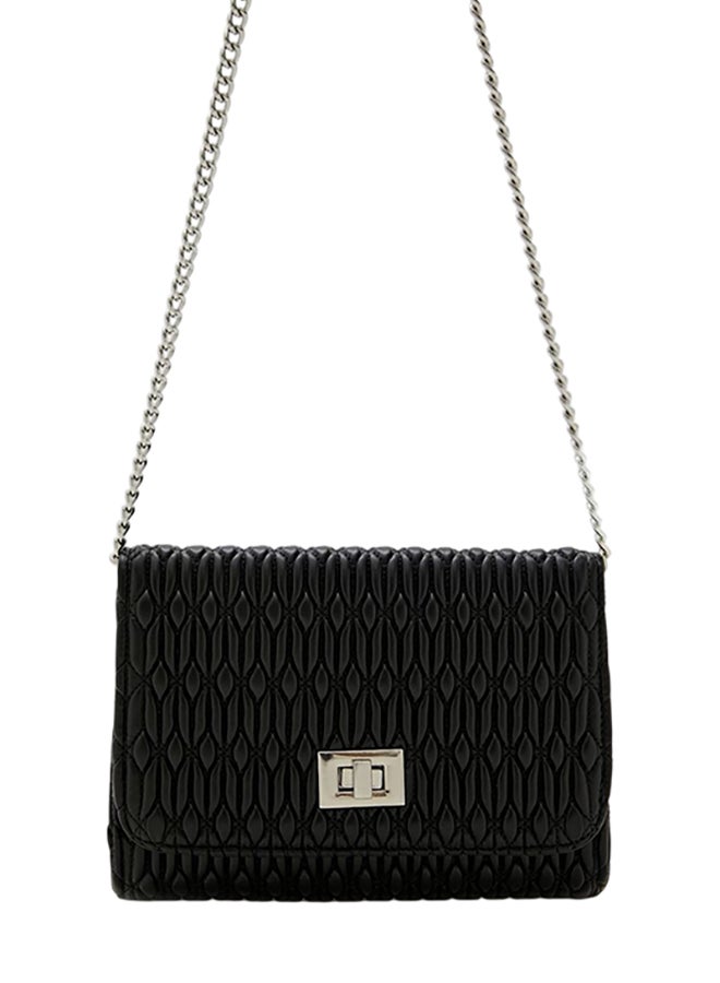FOREVER 21 Quilted Flap Top Crossbody Bag - Image 1