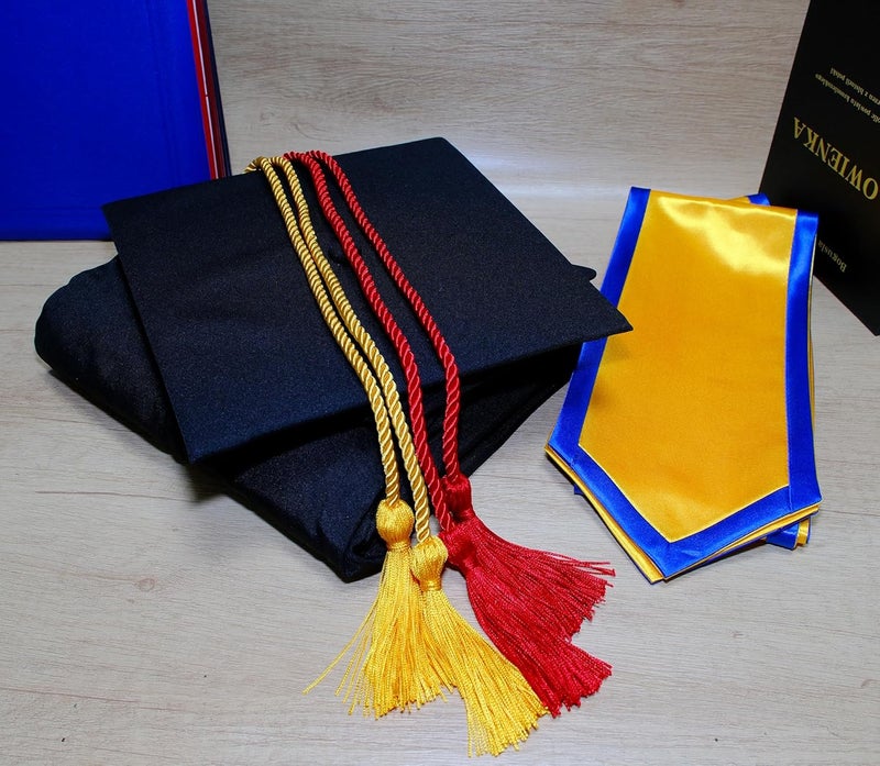 UIALECG Double Graduation Honor Cords - Red and Gold,68" Long - Image 3