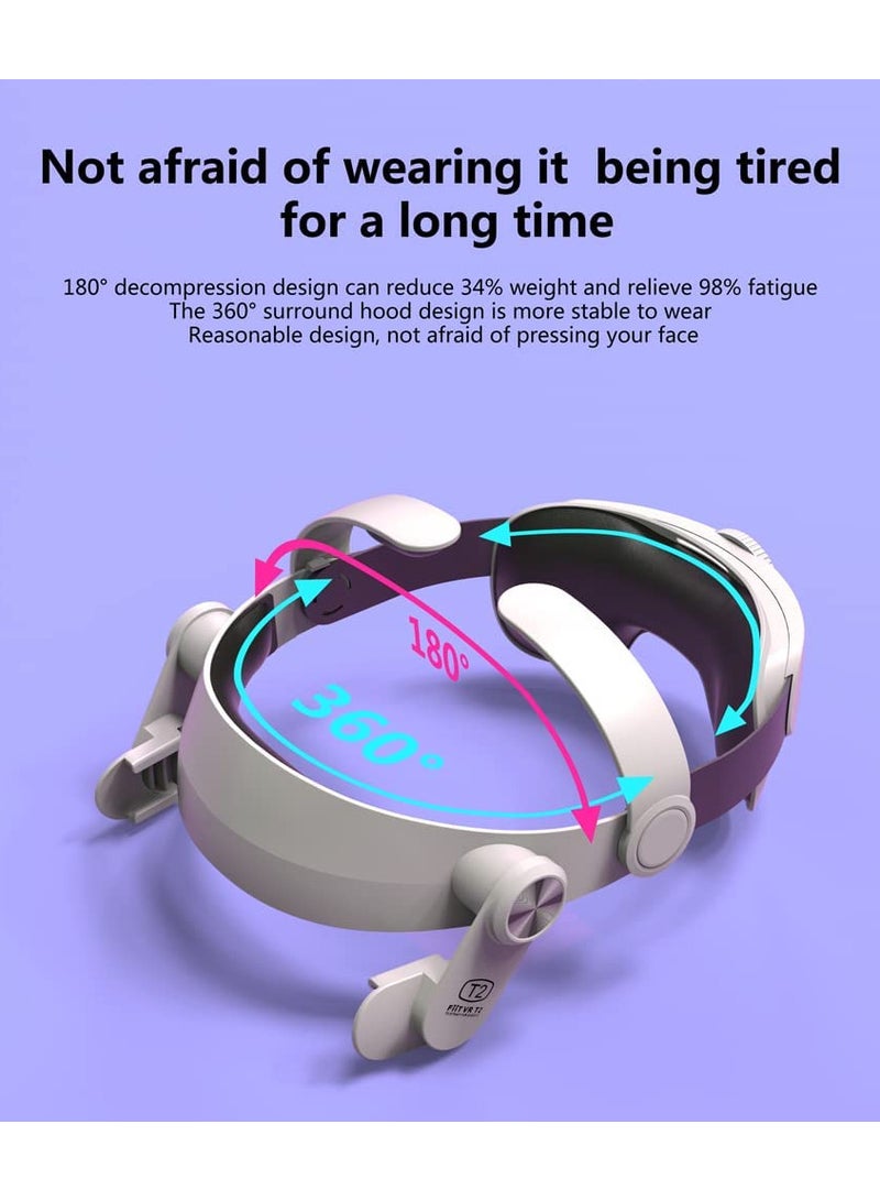 Compatible for Oculus Quest 2 Replaceable Elite Headband Adjustable Comfortable Strap - Image 4