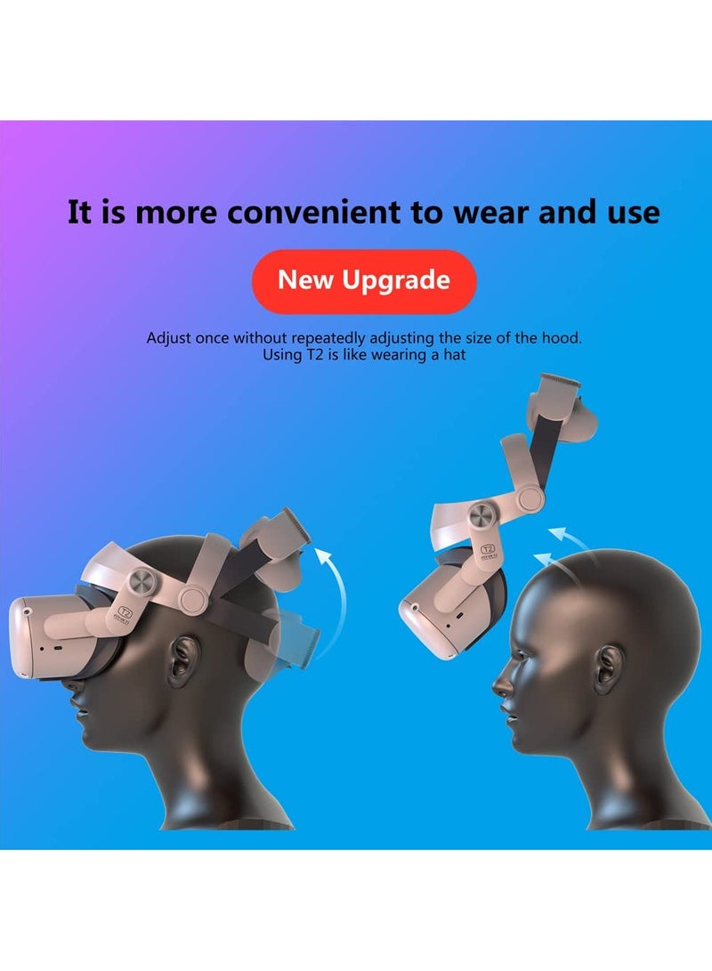 Compatible for Oculus Quest 2 Replaceable Elite Headband Adjustable Comfortable Strap - Image 2