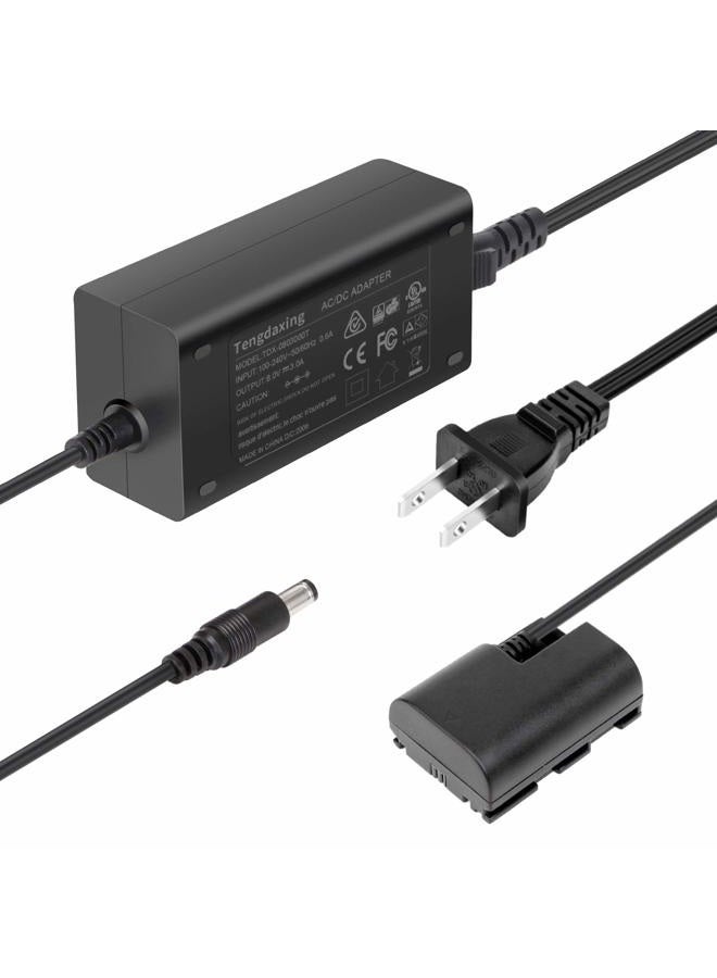Tengdaxing ACK-E6 Continuous Power Adapter LP-E6/E6N Dummy Battery for Canon EOS 5Ds, 5Ds R, 5D II III IV, 6D, 6D Mark II,7D, 7D Mark II, 60D, 60Da, 70D, 80D, 90D, R, R5, R6, R6 Mark II, R7 Cameras - Image 1
