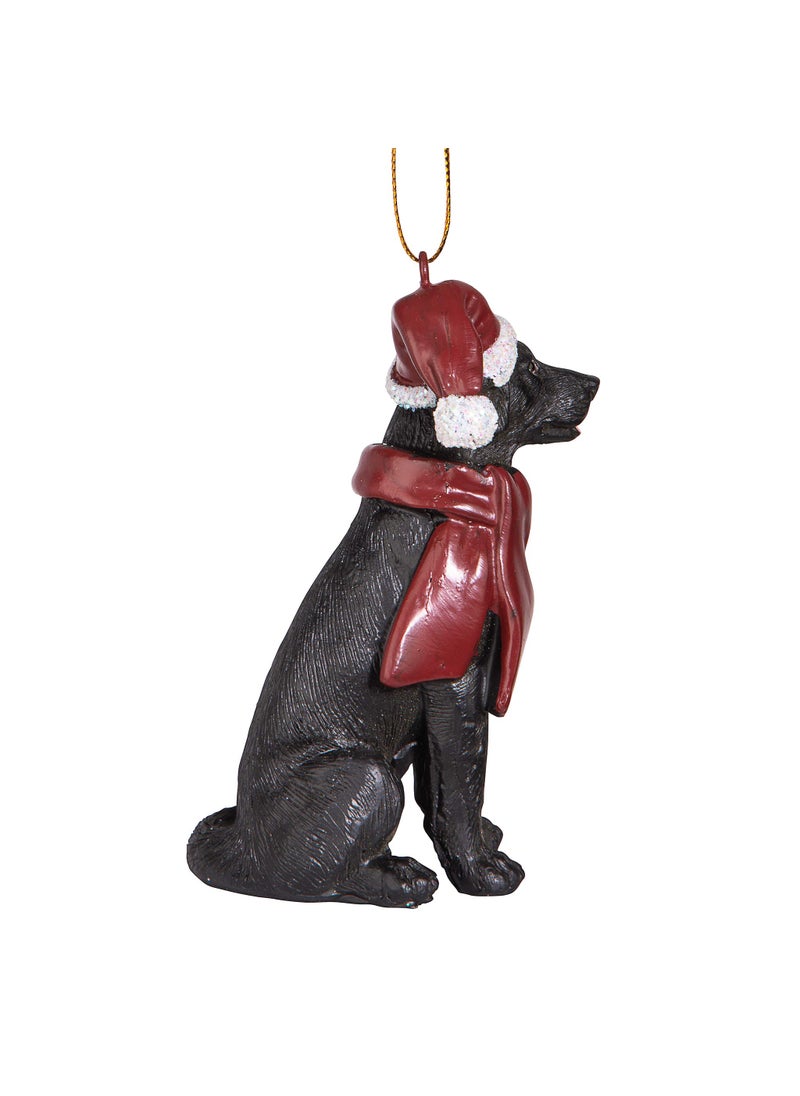 Design Toscano Design Toscano Labrador Retriever Holiday Dog Christmas Tree Ornament Xmas Decorations  3 Inch  Black LAB  - Image 2