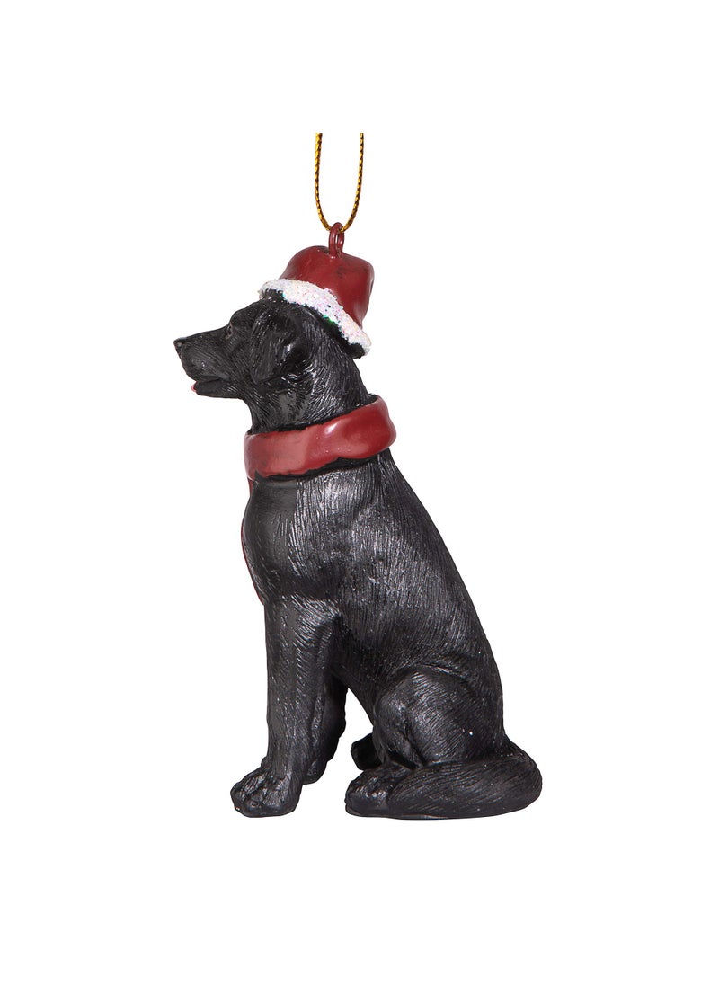 Design Toscano Design Toscano Labrador Retriever Holiday Dog Christmas Tree Ornament Xmas Decorations  3 Inch  Black LAB  - Image 5