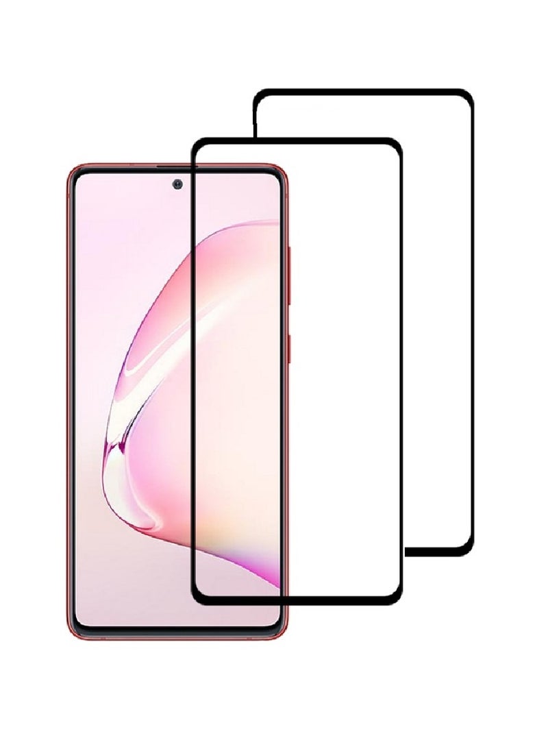 Super 2 Pieces Tempered Glass Screen Protector 5D Designed For Samsung Galaxy Note 10 Lite Full Glue Edge to Edge Full Screen Coverage And Bubble Free - Image 1