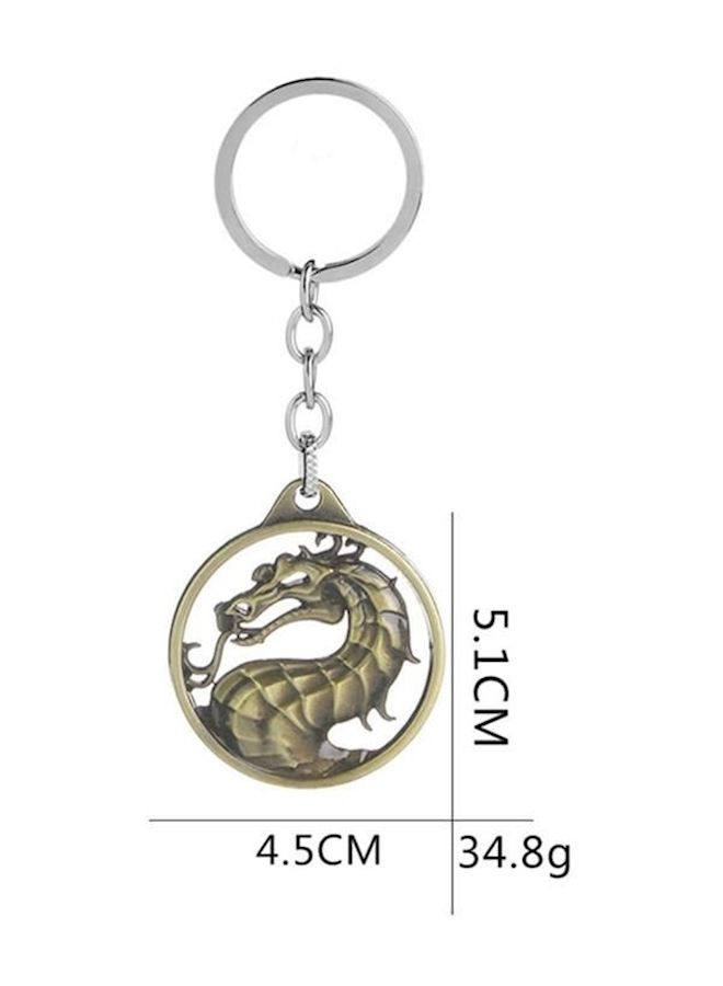 NIBEMINENT Mortal Kombat Vintage Charms Dragon Amulet Key Chain - Image 2