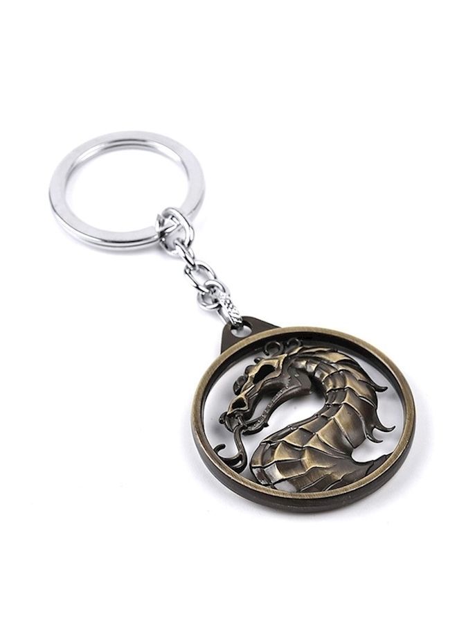 NIBEMINENT Mortal Kombat Vintage Charms Dragon Amulet Key Chain - Image 1