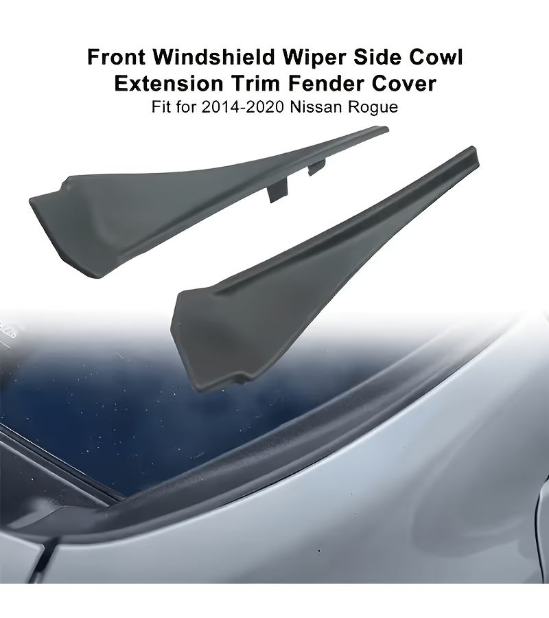 2pcs Front Windshield Wiper Side Decorative Cover For Nissan Xtrail T32 Rogue 2014-2018 - Image 5